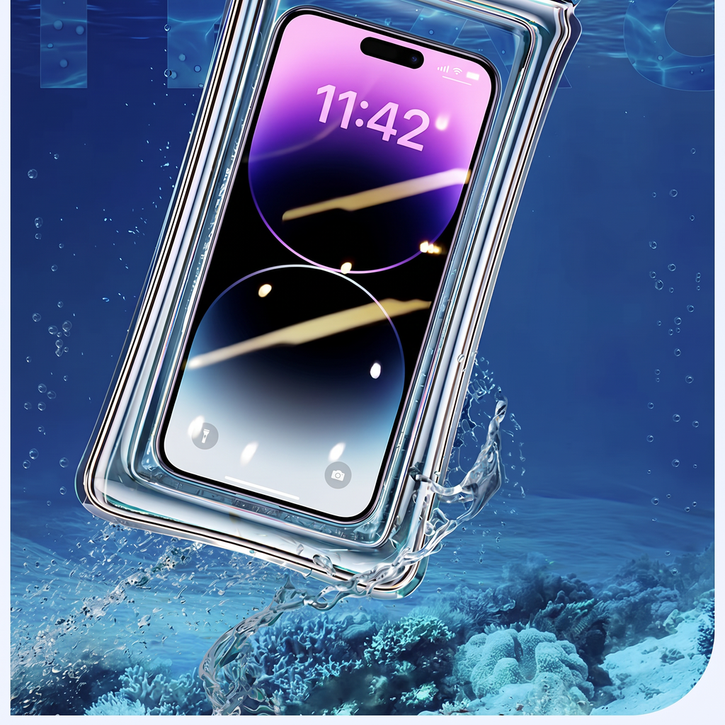 SunSit™ Waterproof Phone Pouch - Pool Ready, Full Touchscreen